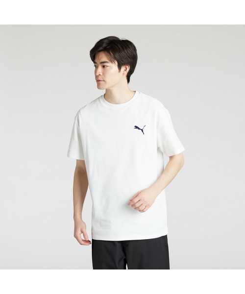 PUMA(プーマ)の「PUMA プーマ メンズ ESS MX キャット EMB ピケ 半袖 Tシャツ(Tシャツ/カットソー・メンズ・ホワイト/ブラック/ブルー系その他・LARGE/MEDIUM/XX-LARGE/X-LARGE/SMALL)」の5枚目の写真