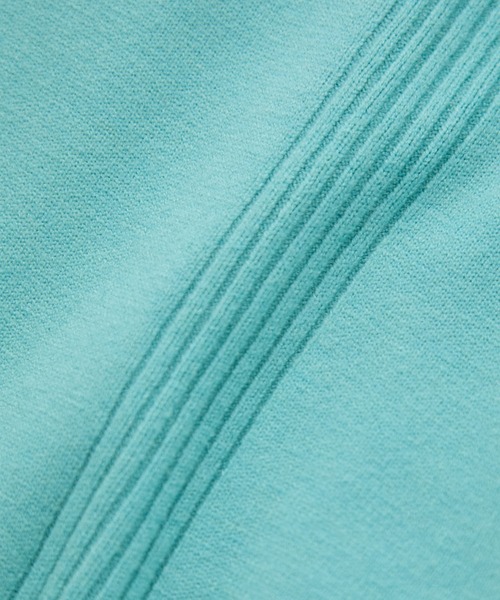 Jayro(ジャイロ)の「リブ切替ロングカーディガン(カーディガン/ボレロ・レディース・ブラック/ライトグリーン/ピンク/ベージュ/ネイビー/イエロー/グレー・FREE)」の11枚目の写真