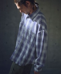 ms6013-check looose shirt シャツ