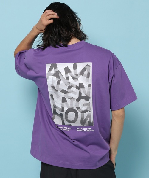 HEREIAM(ヘレイアム)の「【HEREIAM MEN】接触冷感&吸水速乾/レイヤーグラフィックTEE(Tシャツ/カットソー・メンズ・ブラック/バイオレット/ホワイト・LARGE/MEDIUM)」の1枚目の写真