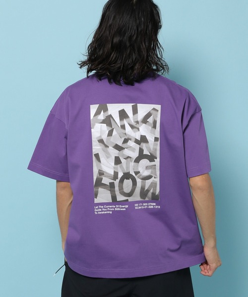 HEREIAM(ヘレイアム)の「【HEREIAM MEN】接触冷感&吸水速乾/レイヤーグラフィックTEE(Tシャツ/カットソー・メンズ・ブラック/バイオレット/ホワイト・LARGE/MEDIUM)」の14枚目の写真