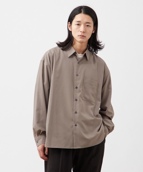 B.C STOCK（ベーセーストック）の「リラックスフィット レギュラーカラーシャツ / ショート丈対応 【ZOZOTOWN限定アイテム】（シャツ/ブラウス・メンズ・ライトブルー/ブラック/グレー/ブラック系その他/ホワイト・XS-Short/XS-Regular/S-Short/S-Regular/M-Short/M-Regular/L-Short/L-Regular/XL-Short/XL-Regular）」の5枚目の写真