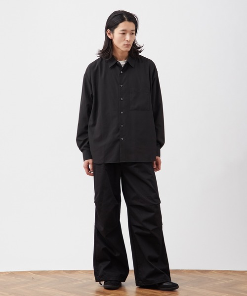 B.C STOCK（ベーセーストック）の「リラックスフィット レギュラーカラーシャツ / ショート丈対応 【ZOZOTOWN限定アイテム】（シャツ/ブラウス・メンズ・ライトブルー/ブラック/グレー/ブラック系その他/ホワイト・XS-Short/XS-Regular/S-Short/S-Regular/M-Short/M-Regular/L-Short/L-Regular/XL-Short/XL-Regular）」の10枚目の写真