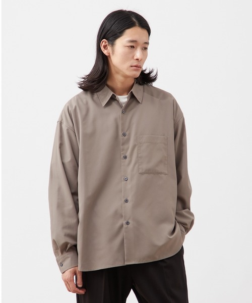 B.C STOCK（ベーセーストック）の「リラックスフィット レギュラーカラーシャツ / ショート丈対応 【ZOZOTOWN限定アイテム】（シャツ/ブラウス・メンズ・ライトブルー/ブラック/グレー/ブラック系その他/ホワイト・XS-Short/XS-Regular/S-Short/S-Regular/M-Short/M-Regular/L-Short/L-Regular/XL-Short/XL-Regular）」の19枚目の写真