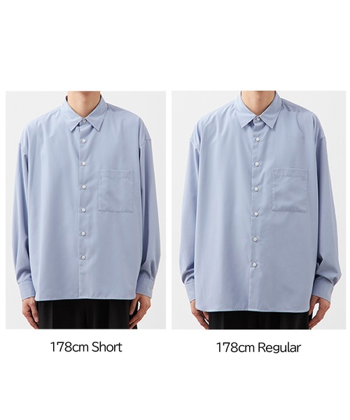 リラックスフィット レギュラーカラーシャツ / ショート丈対応