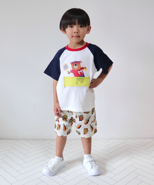 Naughty Company（ナウテーカンパニー）の「ファーストフード総柄パンツ（その他パンツ・キッズ・ブラック/オフホワイト・90/100/110/120/130/80）」の5枚目の写真