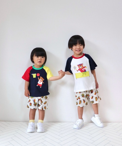 Naughty Company（ナウテーカンパニー）の「ファーストフード総柄パンツ（その他パンツ・キッズ・ブラック/オフホワイト・90/100/110/120/130/80）」の3枚目の写真