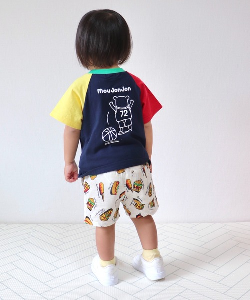 Naughty Company（ナウテーカンパニー）の「ファーストフード総柄パンツ（その他パンツ・キッズ・ブラック/オフホワイト・90/100/110/120/130/80）」の6枚目の写真