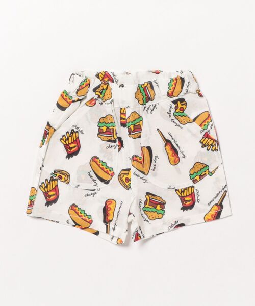 Naughty Company（ナウテーカンパニー）の「ファーストフード総柄パンツ（その他パンツ・キッズ・ブラック/オフホワイト・90/100/110/120/130/80）」の12枚目の写真