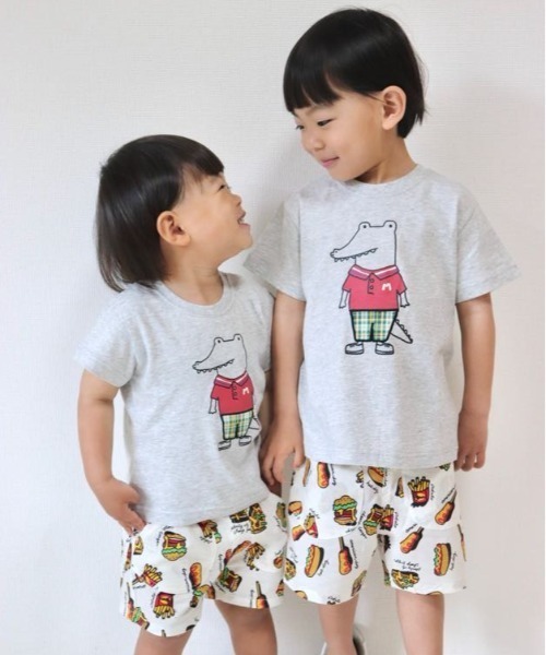 Naughty Company（ナウテーカンパニー）の「ファーストフード総柄パンツ（その他パンツ・キッズ・ブラック/オフホワイト・90/100/110/120/130/80）」の10枚目の写真