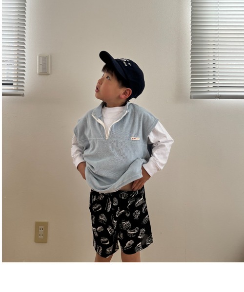 Naughty Company（ナウテーカンパニー）の「ファーストフード総柄パンツ（その他パンツ・キッズ・ブラック/オフホワイト・90/100/110/120/130/80）」の22枚目の写真