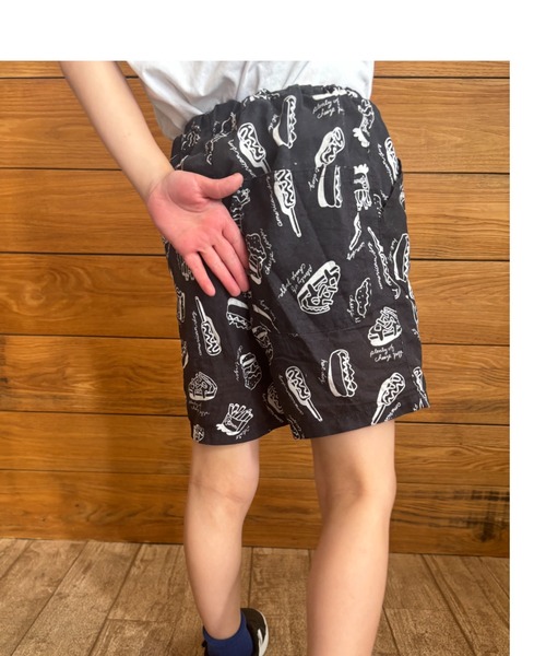 Naughty Company（ナウテーカンパニー）の「ファーストフード総柄パンツ（その他パンツ・キッズ・ブラック/オフホワイト・90/100/110/120/130/80）」の16枚目の写真