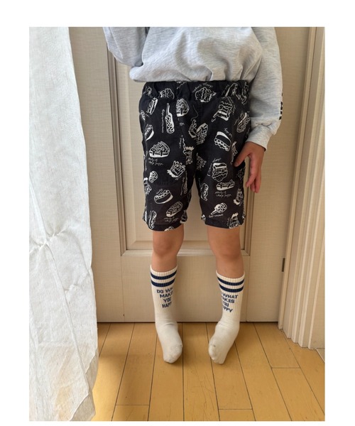 Naughty Company（ナウテーカンパニー）の「ファーストフード総柄パンツ（その他パンツ・キッズ・ブラック/オフホワイト・90/100/110/120/130/80）」の17枚目の写真