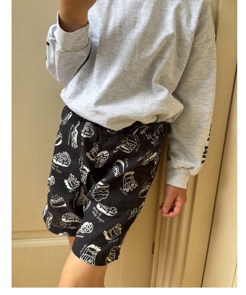 Naughty Company（ナウテーカンパニー）の「ファーストフード総柄パンツ（その他パンツ・キッズ・ブラック/オフホワイト・90/100/110/120/130/80）」の15枚目の写真