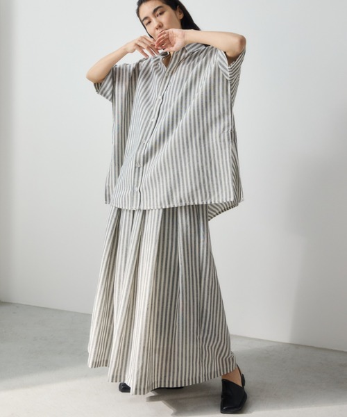 Libra Cue（リブラ キュー）の「タックボリュームロングスカート（スカート・レディース・その他1/ブラウン/ブラック・FREE）」の20枚目の写真