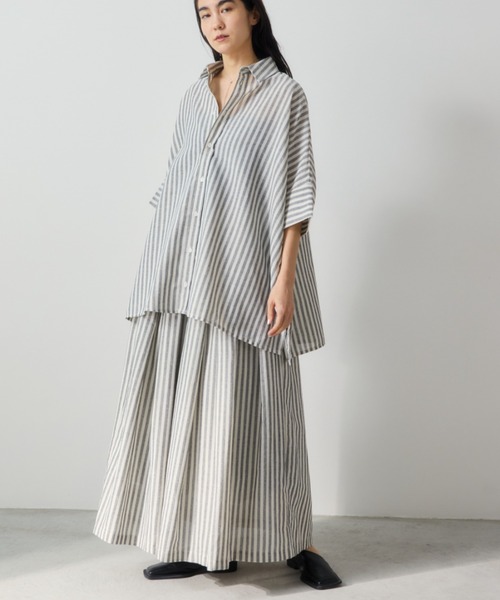 Libra Cue（リブラ キュー）の「タックボリュームロングスカート（スカート・レディース・その他1/ブラウン/ブラック・FREE）」の21枚目の写真