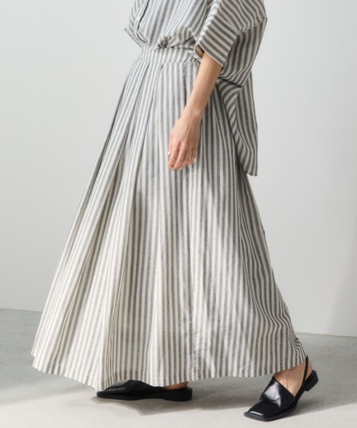 Libra Cue（リブラ キュー）の「タックボリュームロングスカート（スカート・レディース・その他1/ブラウン/ブラック・FREE）」の16枚目の写真