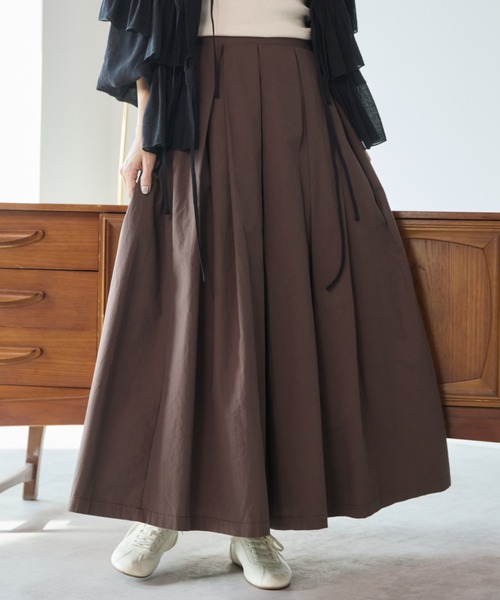 セール】タックボリュームロングスカート（スカート）｜Libra
