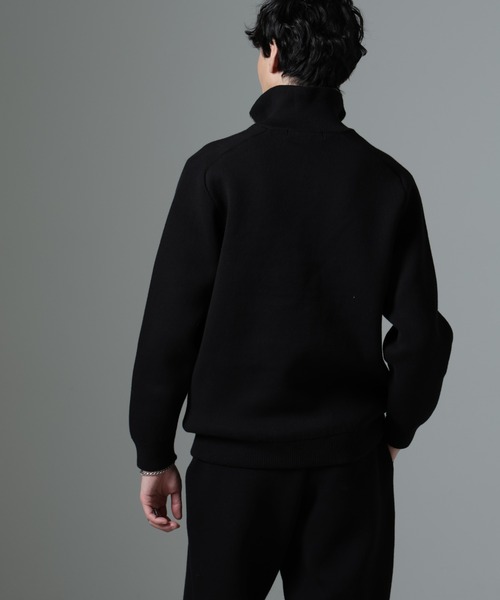 ハーフジップダブルニットハイネック（ニット/セーター）｜NANO