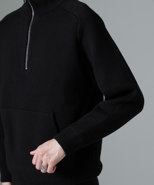 ハーフジップダブルニットハイネック（ニット/セーター）｜NANO