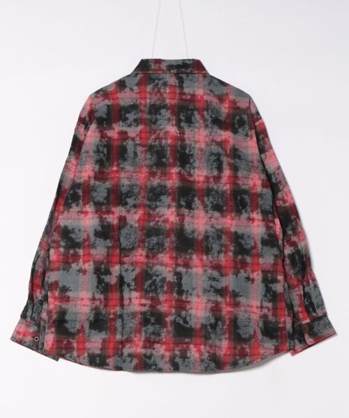 Figments（フィグメンツ）の「ブリーチチェックシャツ（シャツ/ブラウス・レディース・ブラック/レッド/ブルー・FREE）」の17枚目の写真