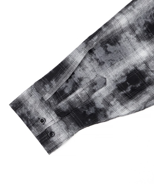 Figments（フィグメンツ）の「ブリーチチェックシャツ（シャツ/ブラウス・レディース・ブラック/レッド/ブルー・FREE）」の14枚目の写真