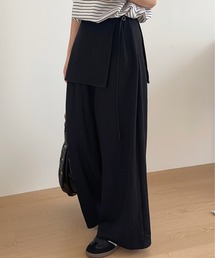 FINEnough（ファインナフ）の「ワイドシルエットエプロンシェフパンツ（その他パンツ）」