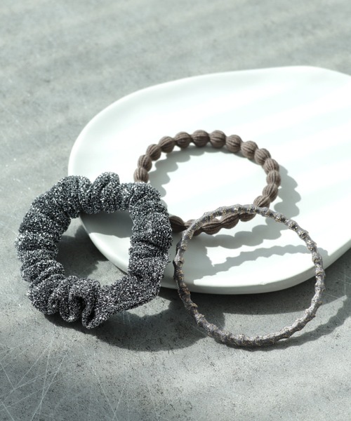 ラメシュシュセットヘアゴム（ヘアゴム）｜Three Four Time（スリー