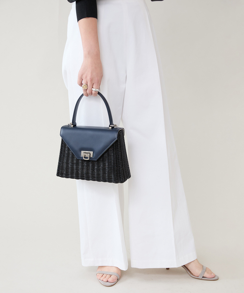 capaf（カパフ）の「CAPAF カパフ 別注SHOULDER BAG 10959（かごバッグ・レディース・ブラック/ネイビー・FREE）」の9枚目の写真