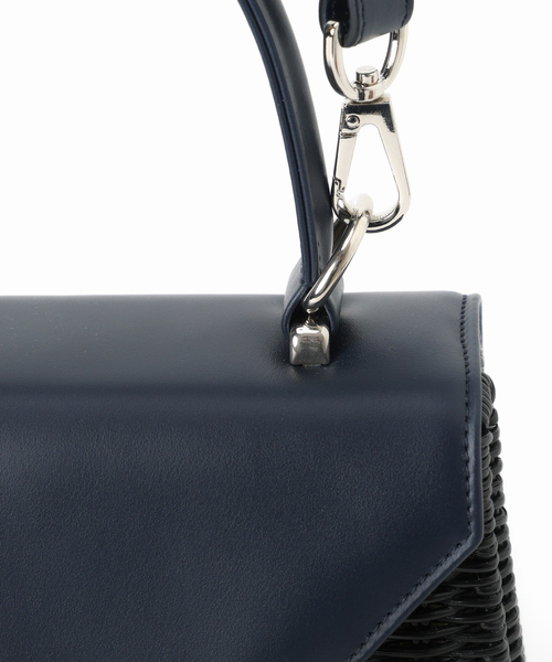 capaf（カパフ）の「CAPAF カパフ 別注SHOULDER BAG 10959（かごバッグ・レディース・ブラック/ネイビー・FREE）」の5枚目の写真