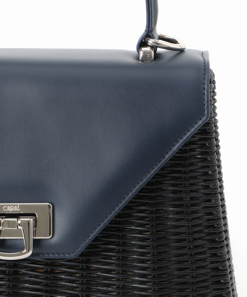 capaf（カパフ）の「CAPAF カパフ 別注SHOULDER BAG 10959（かごバッグ・レディース・ブラック/ネイビー・FREE）」の8枚目の写真