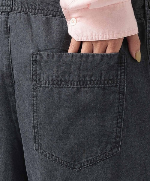 セール】[薄手＆しなやかな素材感]デニムサロペット（サロペット