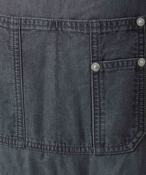 BAYFLOW（ベイフロー）の「[薄手＆しなやかな素材感]デニムサロペット（サロペット/オーバーオール・レディース・インディゴブルー/ブラック・FREE）」の19枚目の写真