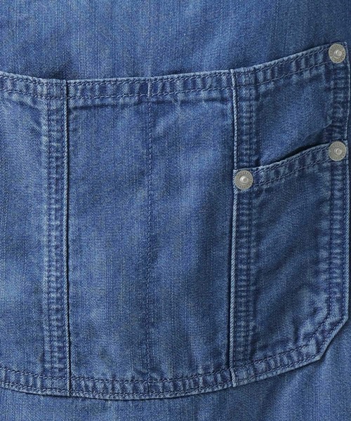 BAYFLOW（ベイフロー）の「[薄手＆しなやかな素材感]デニムサロペット（サロペット/オーバーオール・レディース・インディゴブルー/ブラック・FREE）」の20枚目の写真