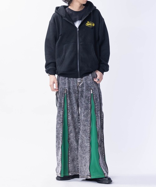 じょーじ　再出品 セール】【13】ジャージドッキング リメイクデザイン 2Wayデニム