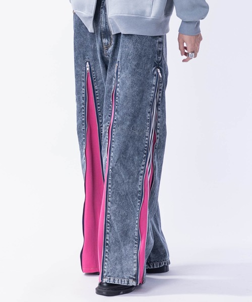 JOHN'S CLOSET(ジョンズクローゼット)の「【13】ジャージドッキング リメイクデザイン 2Wayデニム(その他パンツ・メンズ・ブルー/ブラック・LARGE/MEDIUM)」の16枚目の写真