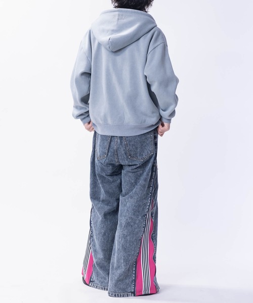 じょーじ　再出品 セール】【13】ジャージドッキング リメイクデザイン 2Wayデニム