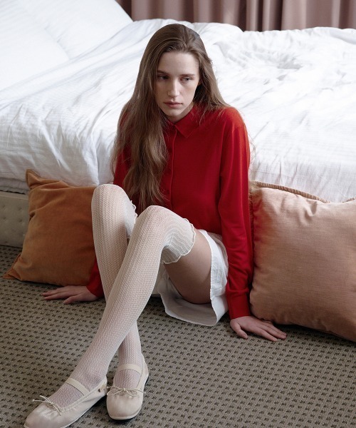 ROCKFISH WEATHERWEAR(ロックフィッシュウェザーウェア)の「WISLEY SCRUNCH FLATS(バレエシューズ・レディース・ブラック/ベージュ/イエロー系/グレー/ブルー/ホワイト/ピンク・23.0cm/23.5cm/24.0cm/24.5cm/25.0cm)」の18枚目の写真