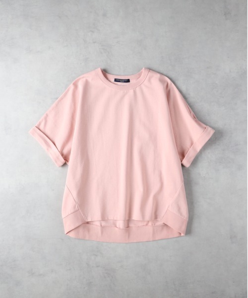 HONEYSUCKLE ROSE（ハニーサックルローズ）の「【HONEYSUCKLE ROSE】コクーンシルエットドルマンＴシャツ（Tシャツ/カットソー・レディース・ダークグレー/ピンク/オフホワイト・M/L）」の3枚目の写真