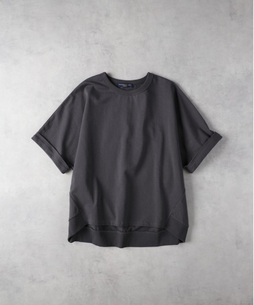 HONEYSUCKLE ROSE（ハニーサックルローズ）の「【HONEYSUCKLE ROSE】コクーンシルエットドルマンＴシャツ（Tシャツ/カットソー・レディース・ダークグレー/ピンク/オフホワイト・M/L）」の18枚目の写真