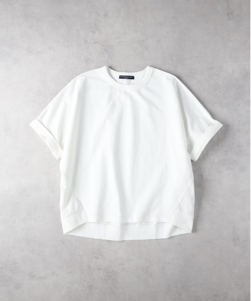 HONEYSUCKLE ROSE（ハニーサックルローズ）の「【HONEYSUCKLE ROSE】コクーンシルエットドルマンＴシャツ（Tシャツ/カットソー・レディース・ダークグレー/ピンク/オフホワイト・M/L）」の19枚目の写真