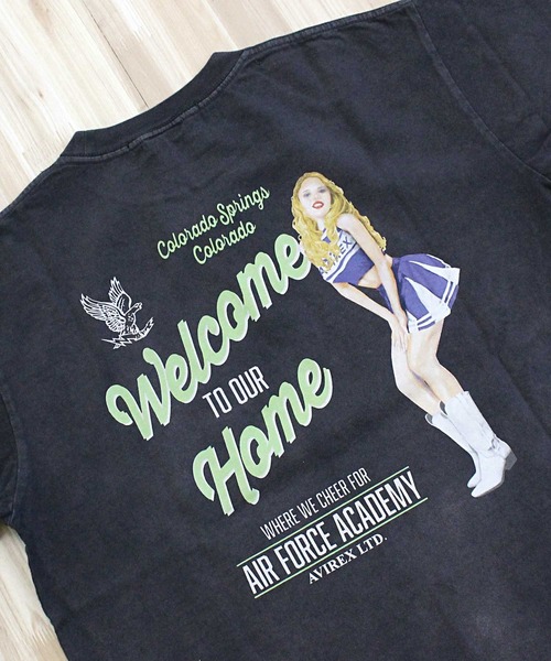FADED CHEERLEADER T-SHIRT（Tシャツ/カットソー）｜AVIREX