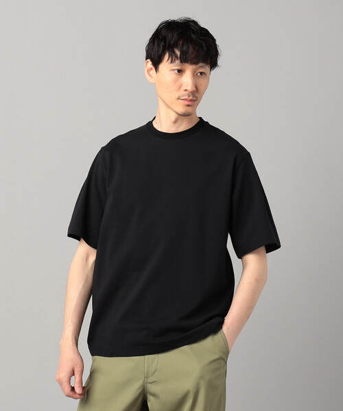 COMME CA MEN（コムサメン）の「和紙天竺 Tシャツ（Tシャツ/カットソー・メンズ・ブラック/ホワイト/グレー/チャコールグレー・L/M）」の3枚目の写真