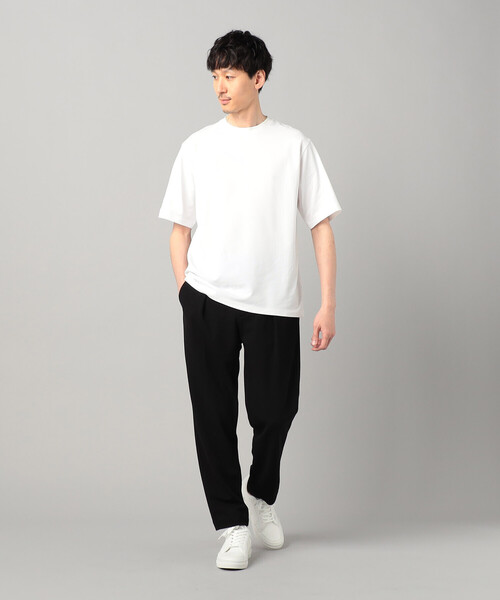 COMME CA MEN（コムサメン）の「和紙天竺 Tシャツ（Tシャツ/カットソー・メンズ・ブラック/ホワイト/グレー/チャコールグレー・L/M）」の6枚目の写真