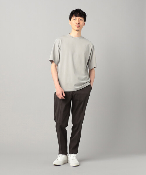 COMME CA MEN（コムサメン）の「和紙天竺 Tシャツ（Tシャツ/カットソー・メンズ・ブラック/ホワイト/グレー/チャコールグレー・L/M）」の11枚目の写真