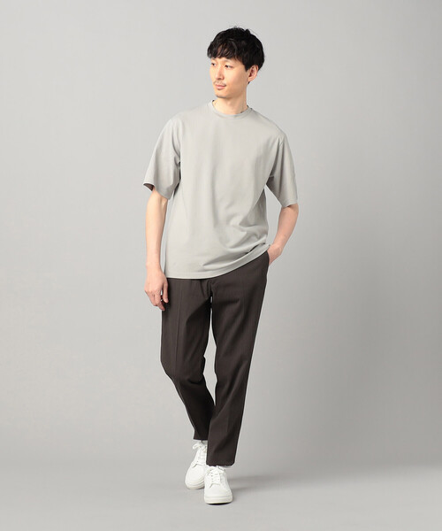COMME CA MEN（コムサメン）の「和紙天竺 Tシャツ（Tシャツ/カットソー・メンズ・ブラック/ホワイト/グレー/チャコールグレー・L/M）」の12枚目の写真