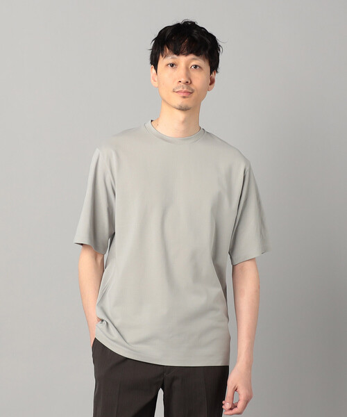 COMME CA MEN（コムサメン）の「和紙天竺 Tシャツ（Tシャツ/カットソー・メンズ・ブラック/ホワイト/グレー/チャコールグレー・L/M）」の13枚目の写真