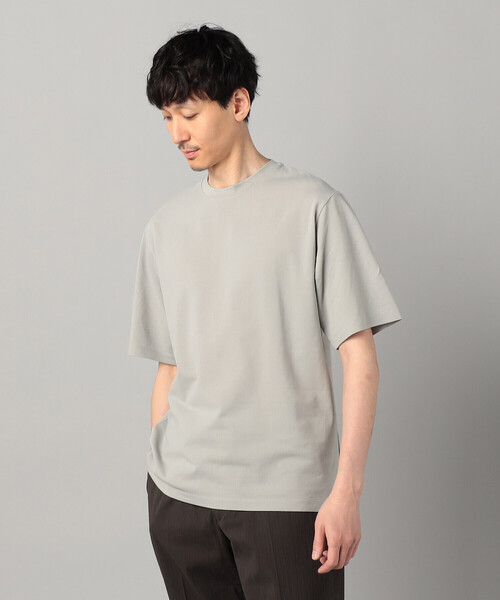 COMME CA MEN（コムサメン）の「和紙天竺 Tシャツ（Tシャツ/カットソー・メンズ・ブラック/ホワイト/グレー/チャコールグレー・L/M）」の14枚目の写真
