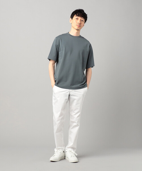 COMME CA MEN（コムサメン）の「和紙天竺 Tシャツ（Tシャツ/カットソー・メンズ・ブラック/ホワイト/グレー/チャコールグレー・L/M）」の19枚目の写真