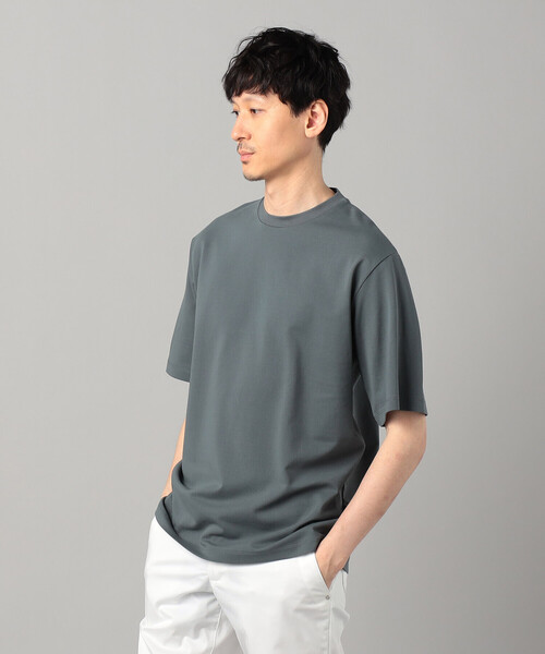 COMME CA MEN（コムサメン）の「和紙天竺 Tシャツ（Tシャツ/カットソー・メンズ・ブラック/ホワイト/グレー/チャコールグレー・L/M）」の21枚目の写真